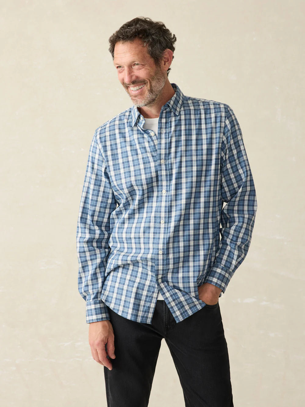 The Movement Shirt - Seaside Blue Plaid | Sanctum Style