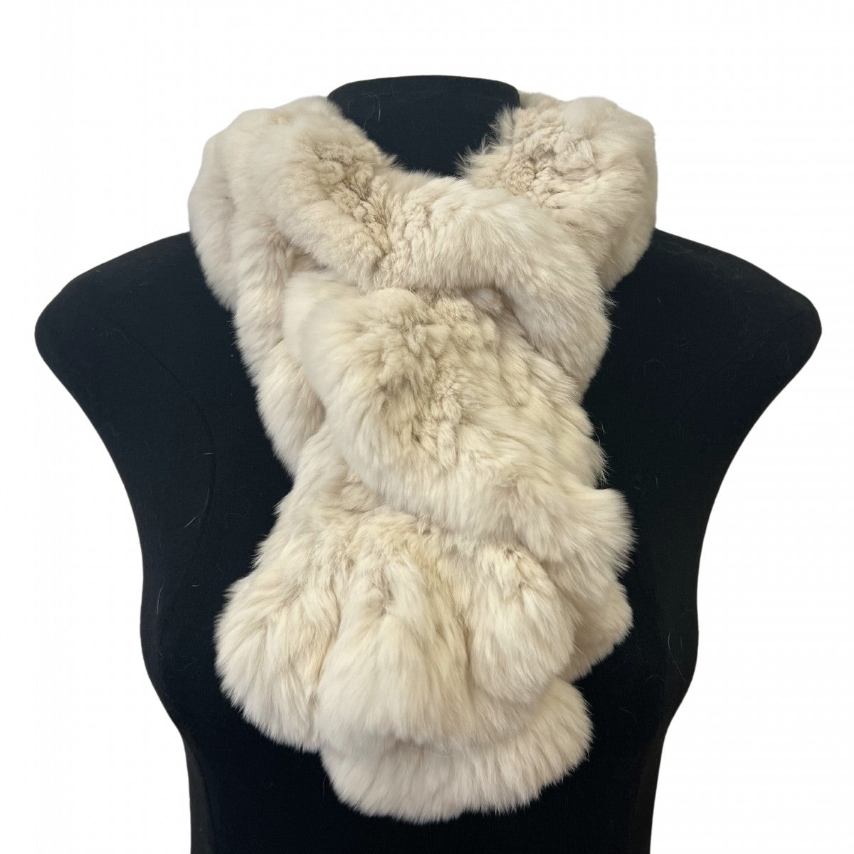 Rex Rabbit Ruffle Scarf - Cream – Sanctum Style